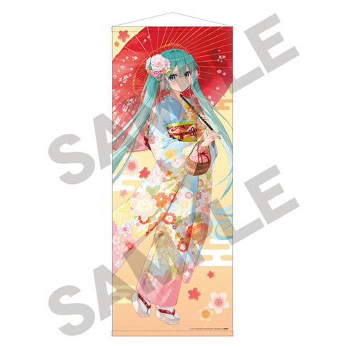『初音ミク』等身大タペストリー 和服散歩